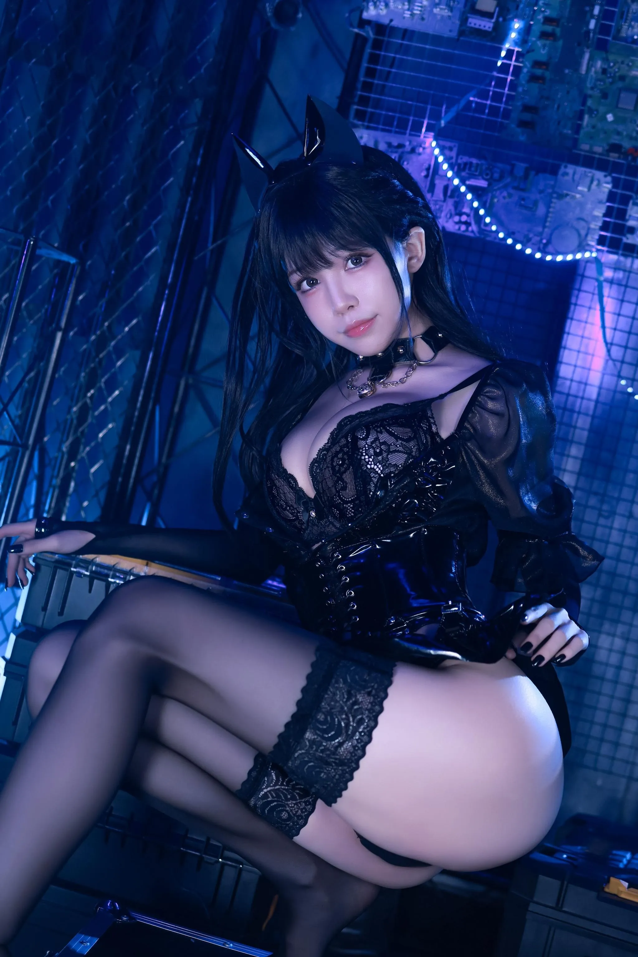 水淼Aqua – NO.94 猫咪女郎-黑色猫猫 [59P]插图3